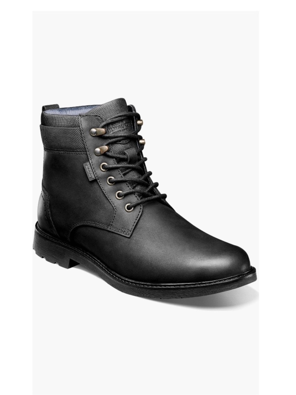 Nunn Bush Karnak Water Resistant Moc Toe Boots Black Leather Men’s Size 11.5